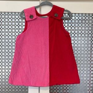 Beaufort Bonnet Pink/Red Corduroy Dress